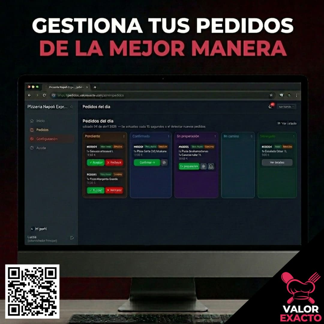 Vista de pedidos online
